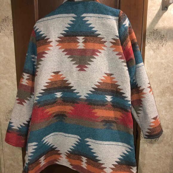 Fleece Aztec Jacket NWT! - Picture 2 of 3